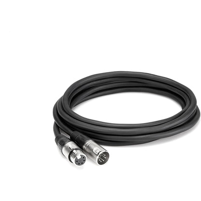 Hosa DMX512 Cable, XLR5-M to XLR5-F, 4-Conductor, DMX-005, 5 Foot