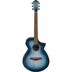 Ibanez AEWC400 Acoustic-Electric Guitar, Indigo Blue Burst