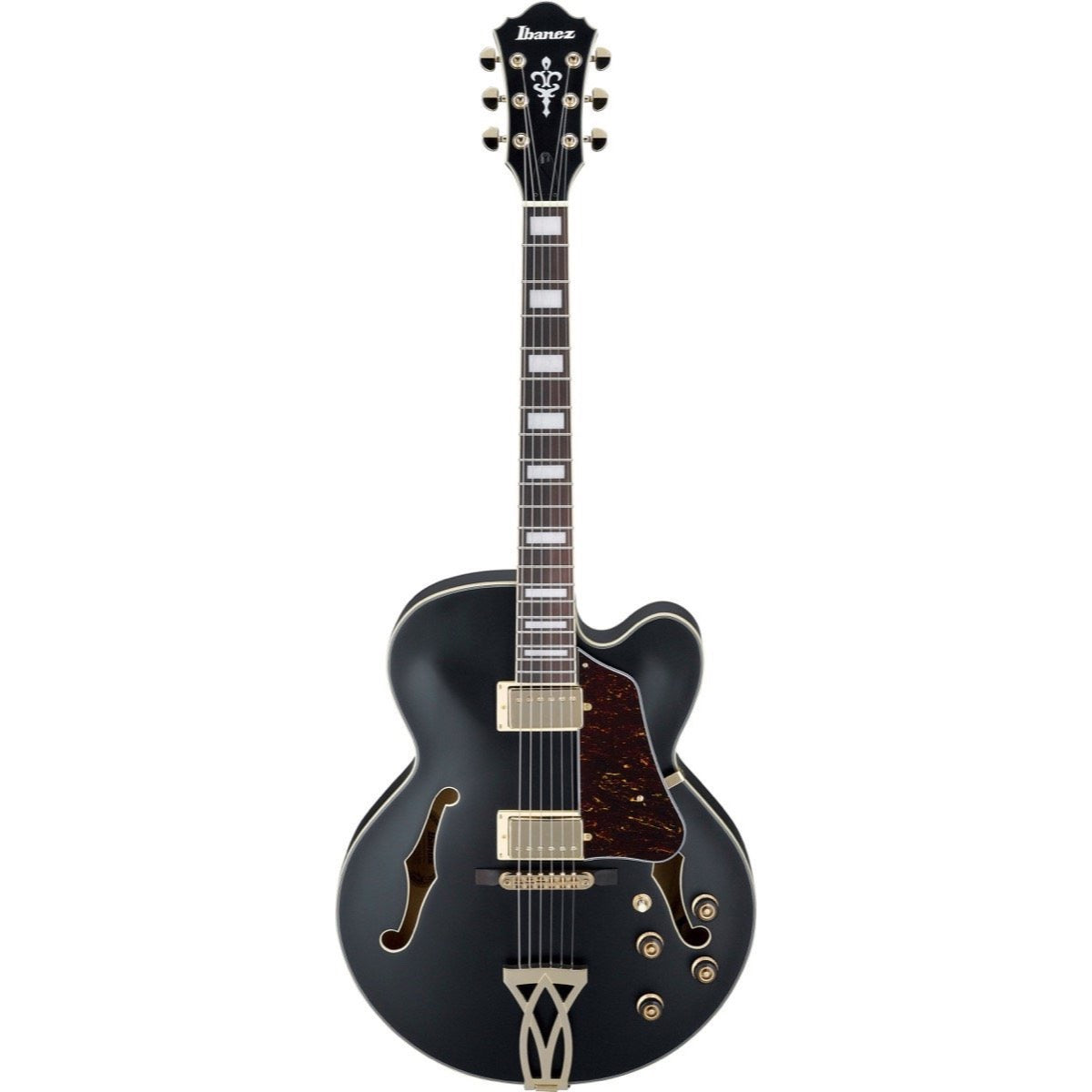 Ibanez AF75G Artcore Hollowbody Electric Guitar, Black Flat