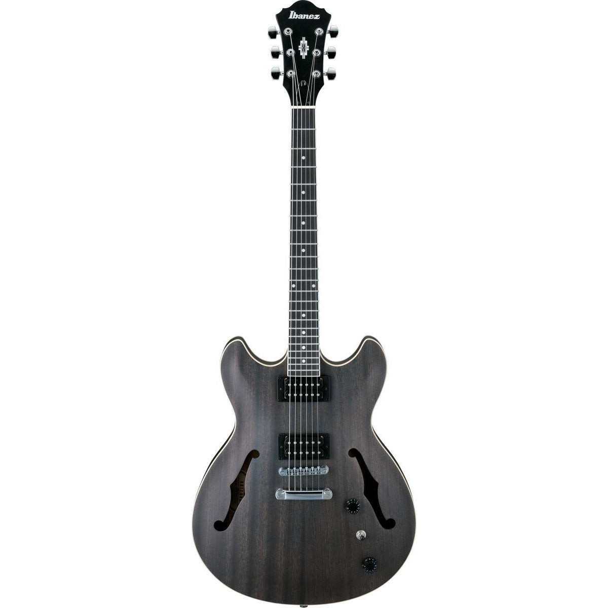 Ibanez AS53 Artcore Semi-Hollowbody Electric Guitar, Flat Transparent Black