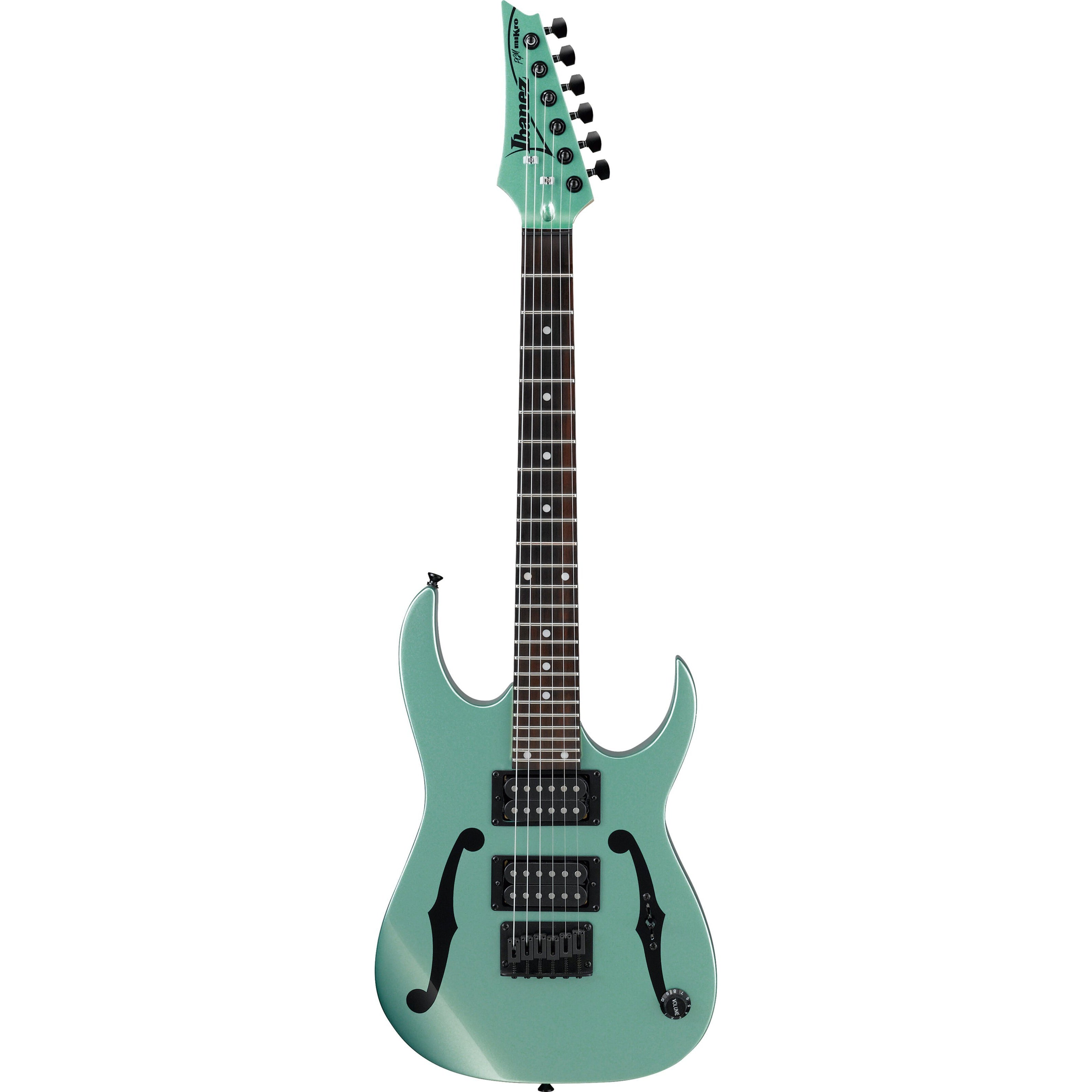 Ibanez PGMM21 Paul Gilbert Signature Mikro Electric Guitar, Metallic Green