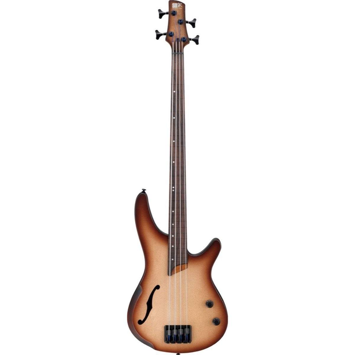 Ibanez SRH500F Bass Workshop Fretless Electric Bass, Natural Brown Burst