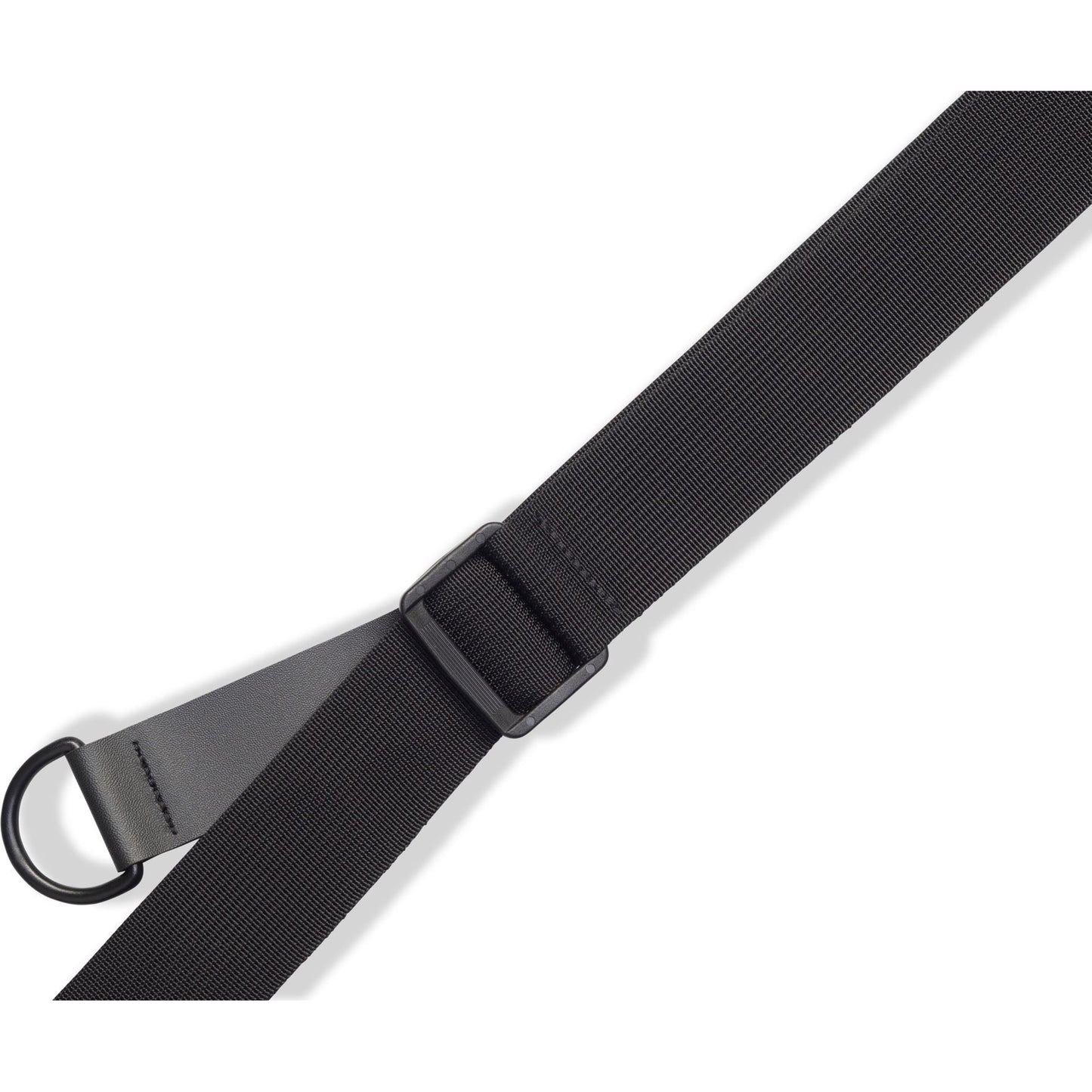 Levy's Right Height Padded Leather Guitar Strap, Black, MRHGP-BLK