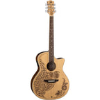 Luna Henna Oasis Acoustic-Electric Guitar