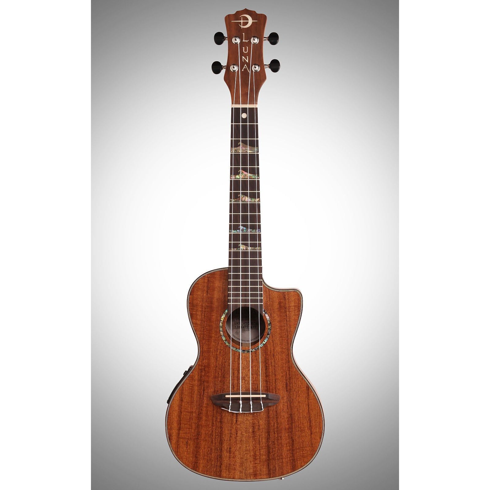 Luna High Tide Concert Koa Acoustic-Electric Ukulele (with Gig Bag)