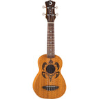 Luna Honu Soprano Ukulele (with Gig Bag), Tribal Turtle