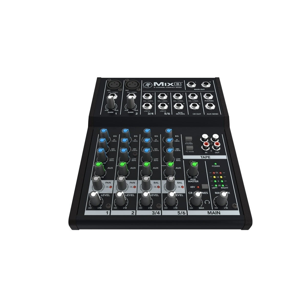 Mackie Mix8 Compact Mixer, 8-Channel