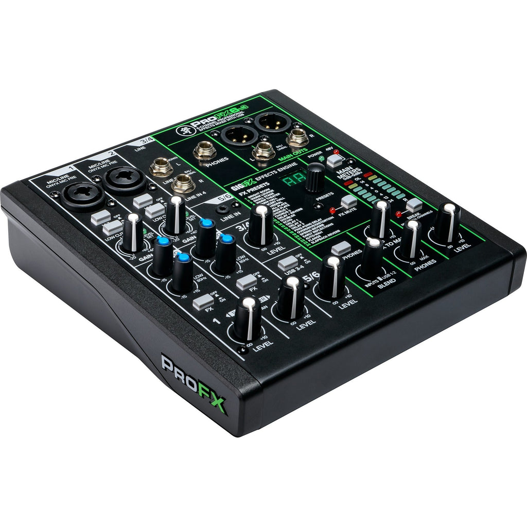 Mackie ProFX6v3 Professional USB Mixer, 6-Channel