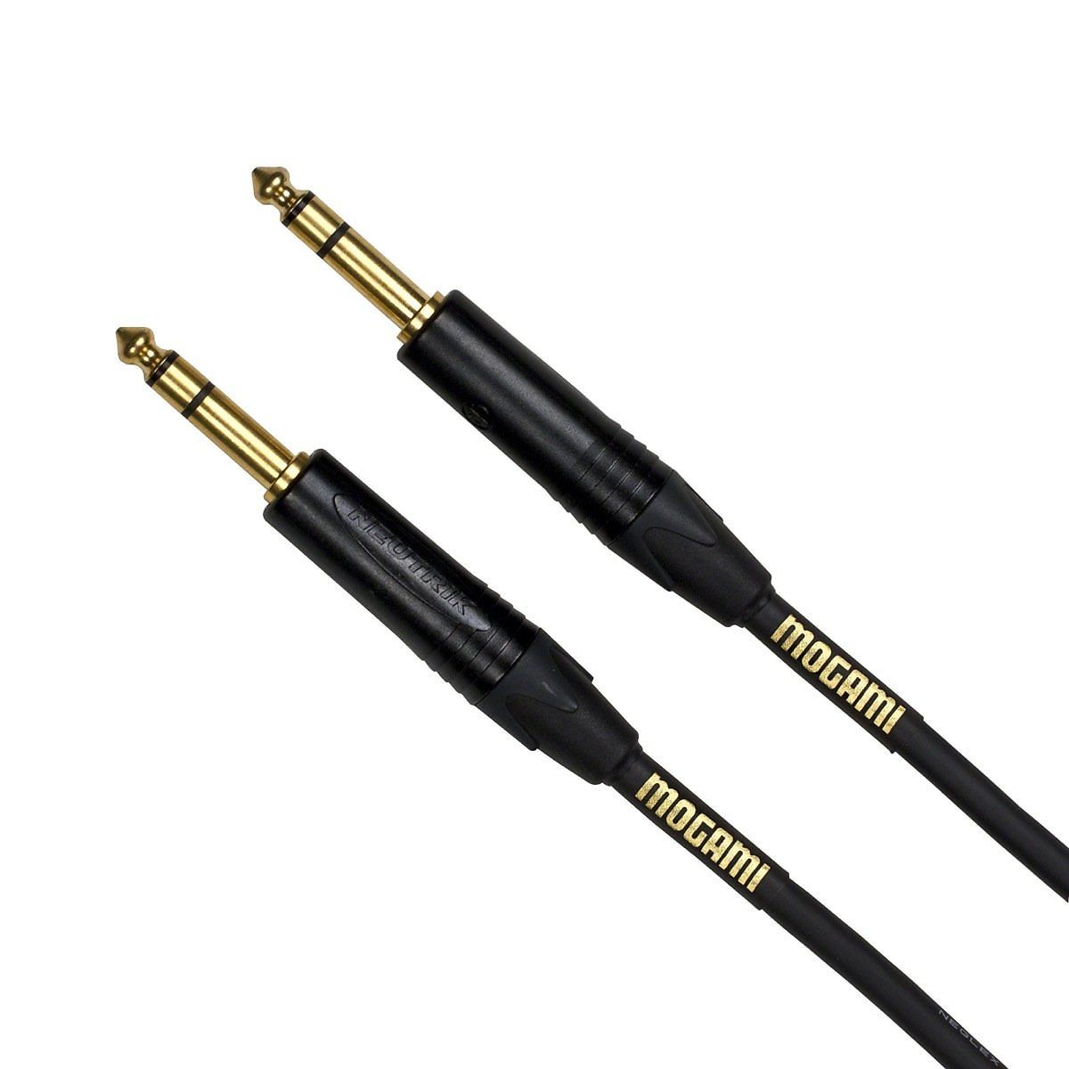 Mogami Gold 1/4 Inch TRS to 1/4 Inch TRS Patch Cable, 20 Foot