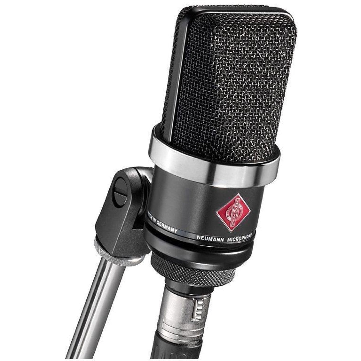 Neumann TLM 102 Studio Microphone, Black, with Standmount