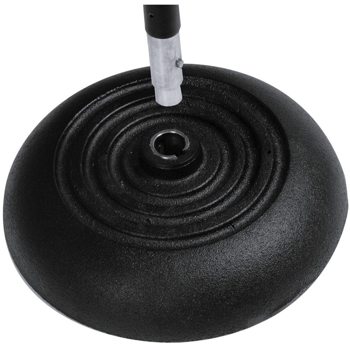 On-Stage MS7201QTR Quarter-Turn Round Base Microphone Stand, Black