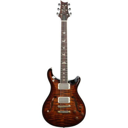 PRS Paul Reed Smith McCarty 594 Hollowbody II 10 Top Electric Guitar (with Case), Black Gold Burst
