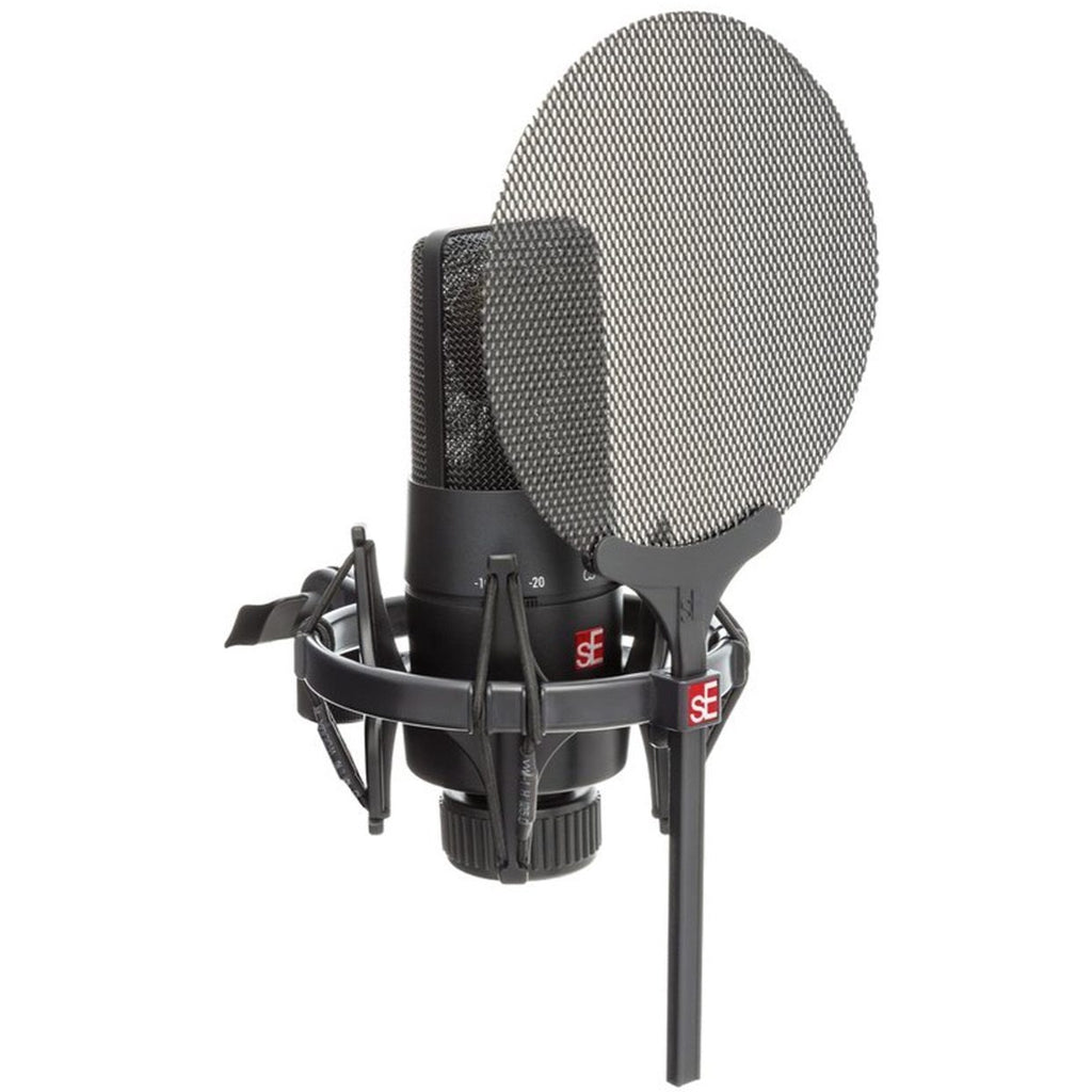 SE Electronics X1 S Vocal Microphone with Isolation Pack: Shock Mount, Pop Filter, and Cable