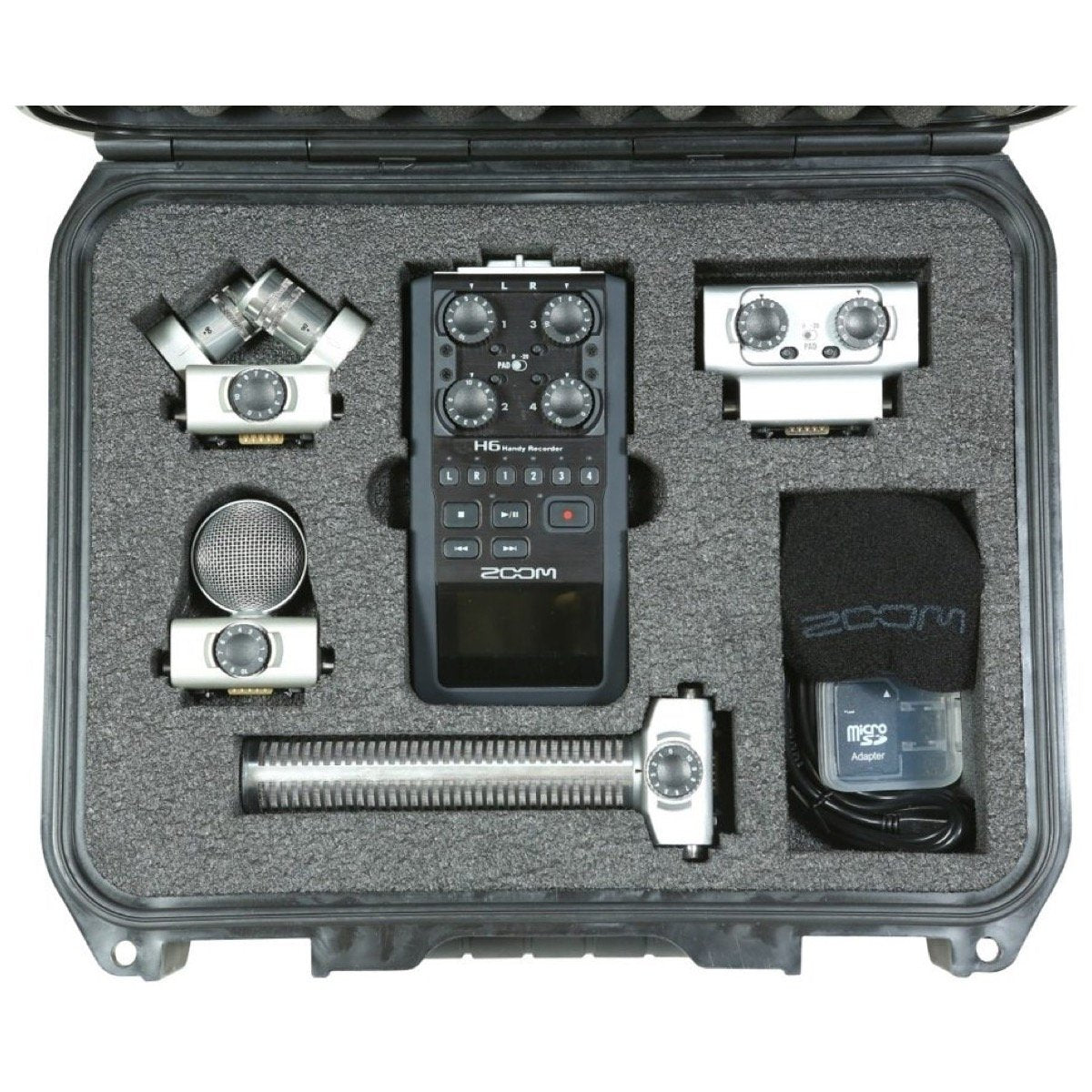 SKB 3I12094H6B Case Zoom H6 with Shotgun Microphone Slot