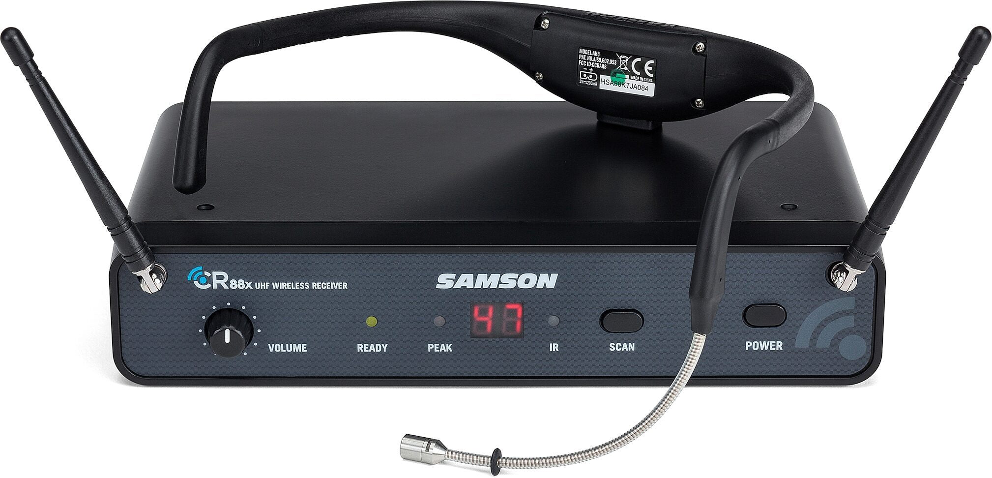 Samson AirLine 88x AH8 Wireless Fitness Headset Microphone System, Channel K