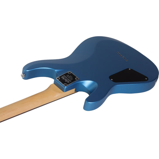 Schecter C-6 Deluxe Electric Guitar, Satin Metallic Light Blue