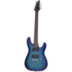 Schecter C-6 Plus Electric Guitar, Ocean Blue Burst