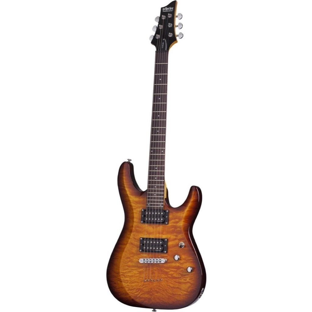Schecter C-6 Plus Electric Guitar, Vintage Sunburst