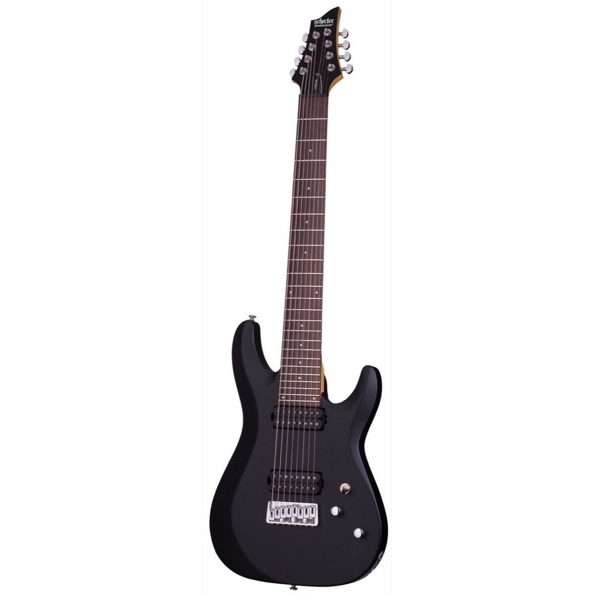 Schecter C-8 Deluxe Electric Guitar, Satin Black