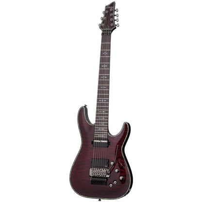 Schecter C7 Hellraiser FR-S Sustainiac Electric Guitar, Black Cherry