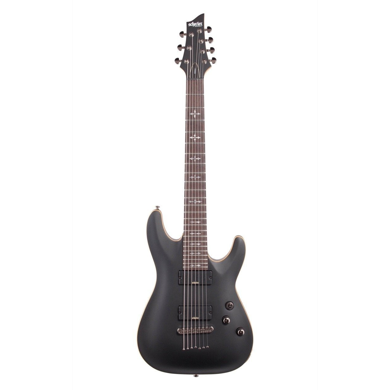 Schecter Demon 7 Aged Black Satin 7-String Electric Guitar