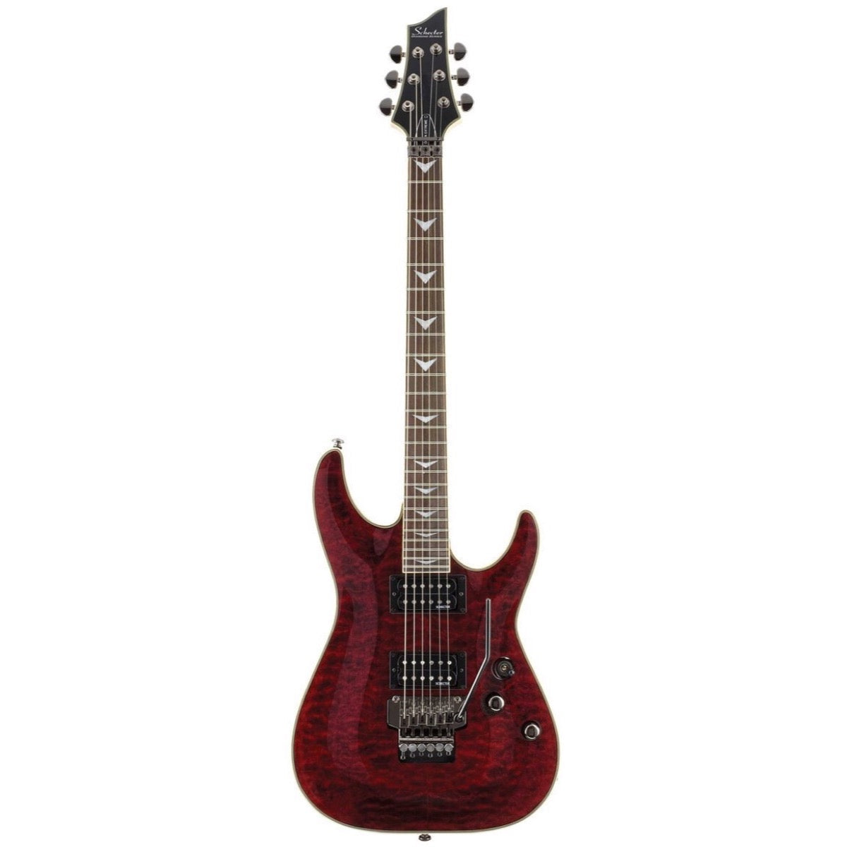 Schecter Omen Extreme Electric Guitar with Floyd Rose, Black Cherry