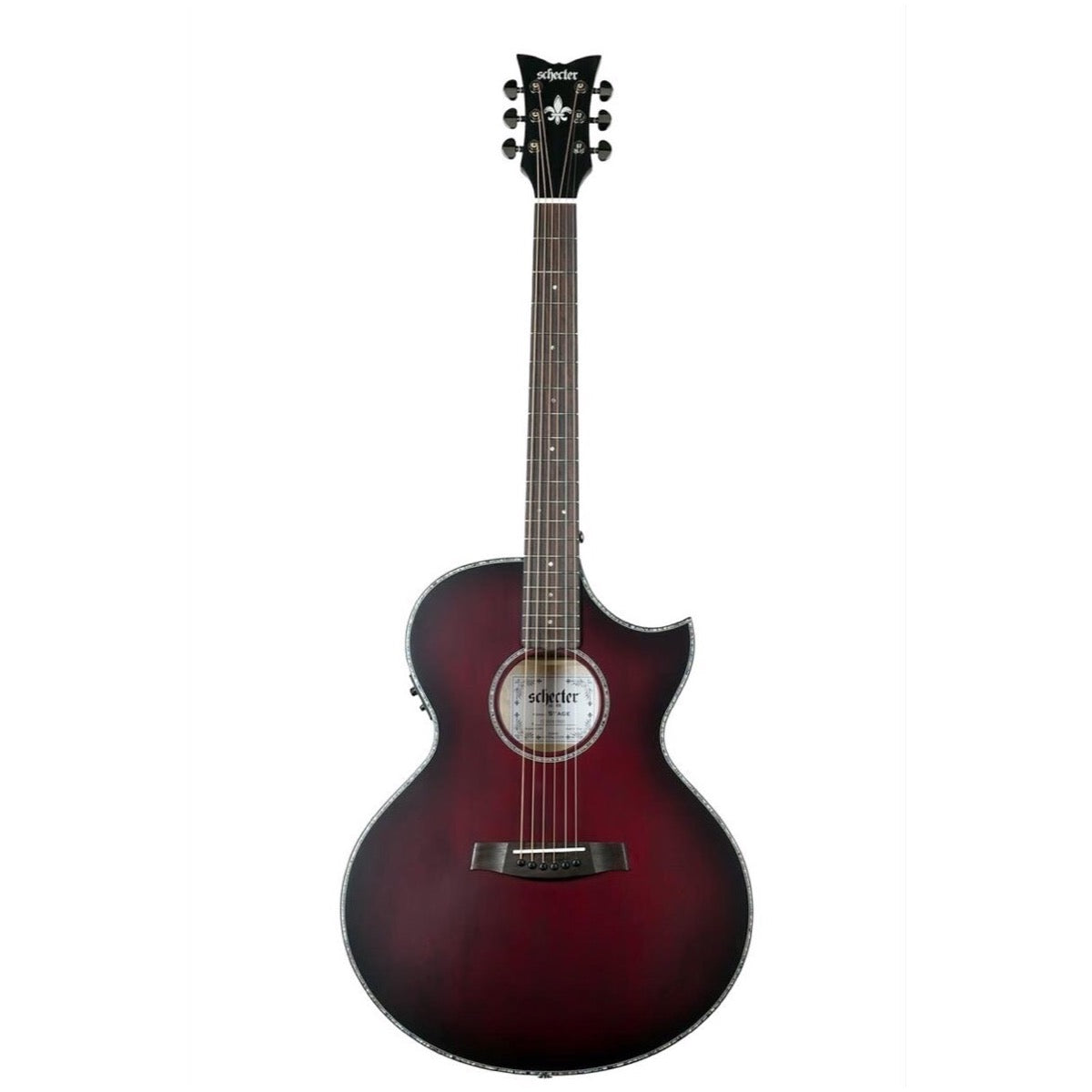 Schecter Orleans Stage Acoustic-Electric Guitar, Vampyre Red