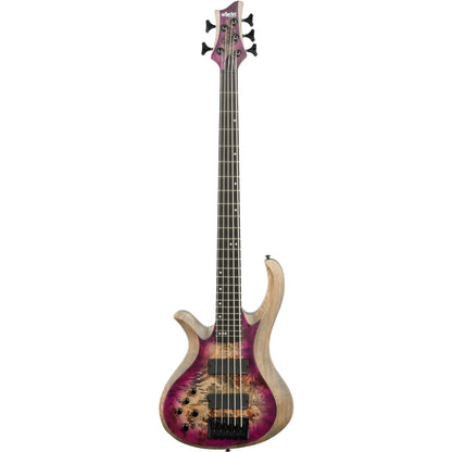Schecter Riot 5 Electric Bass, Left-Handed (5-String), Satin Aurora Burst