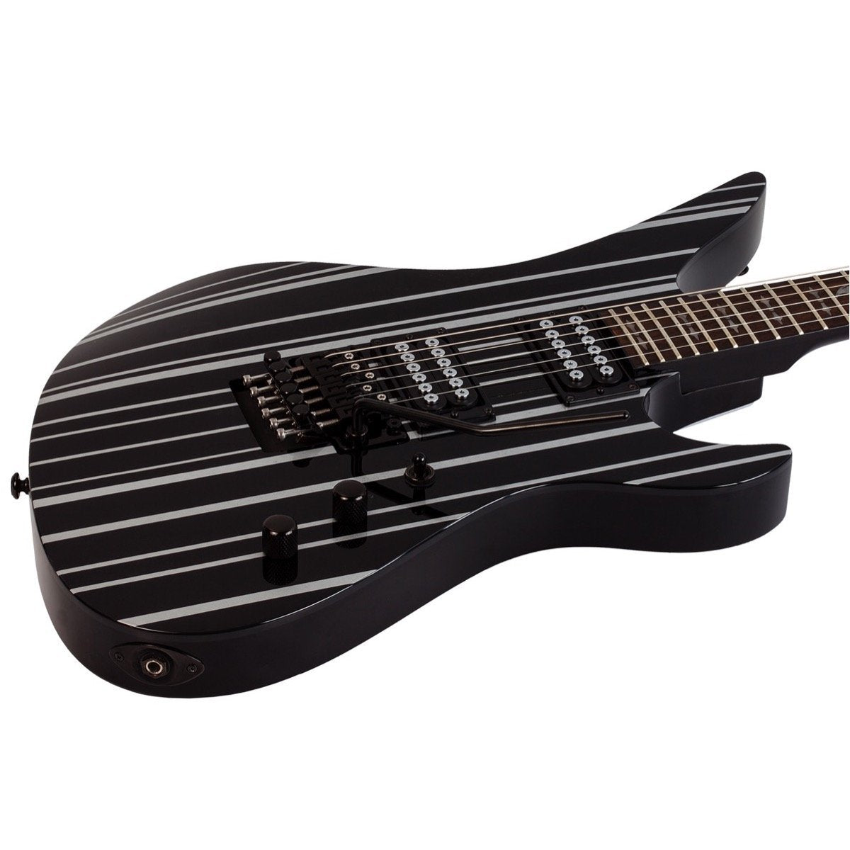 Schecter Synyster Gates Standard Electric Guitar, Black Silver Stripes