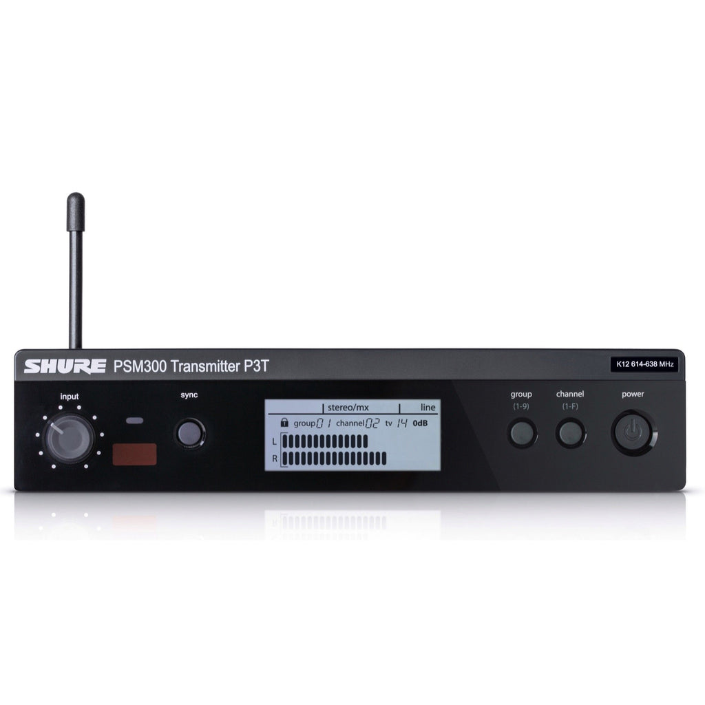 Shure PSM 300 IEM Wireless In-Ear Monitor System with SE215CL Earphones, H20