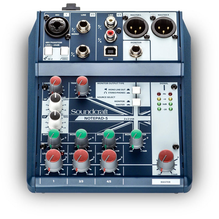 Soundcraft Notepad-5 Analog USB Mixer