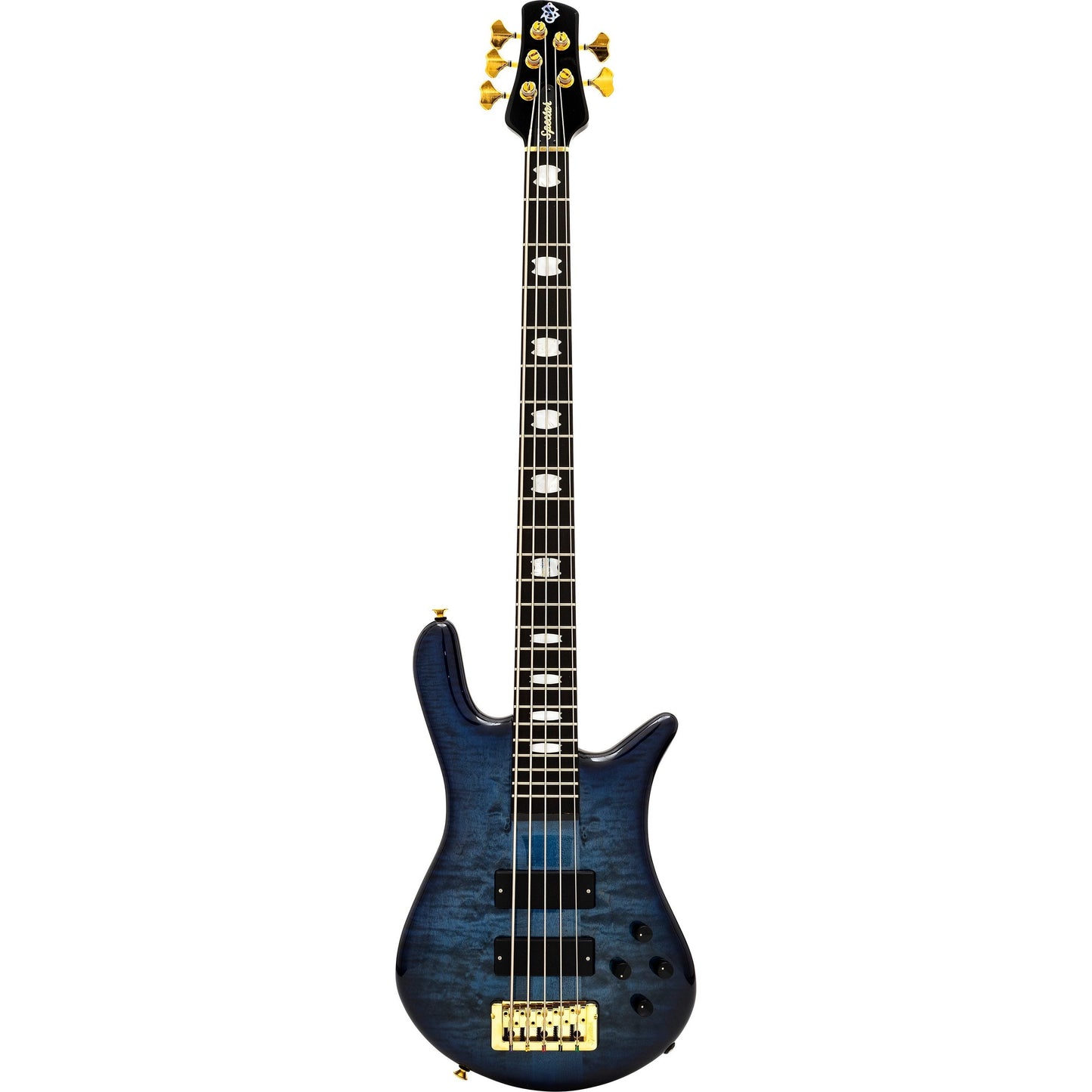 Spector Euro5 LT Electric Bass, 5-String (with Gig Bag), Blue Fade Gloss