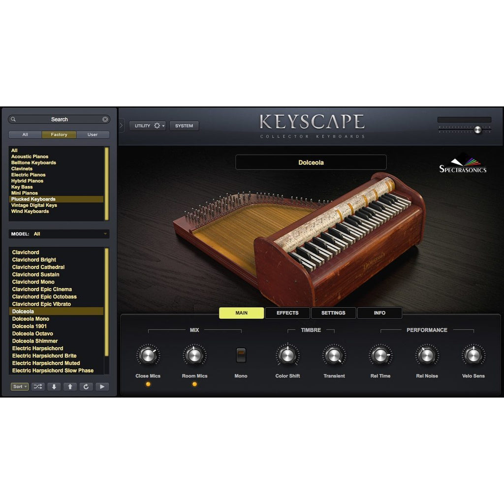 Spectrasonics Keyscape Keyboard Instrument Plug-In Software