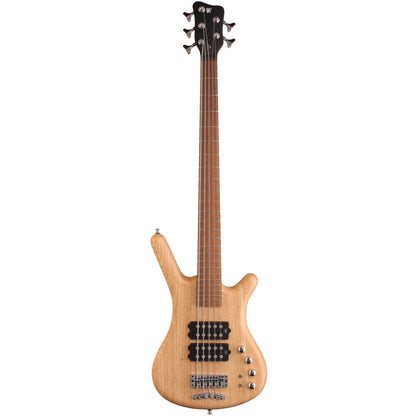 Warwick GPS Corvette Double Buck 5 Electric Bass, 5-String (with Gig Bag), Natural