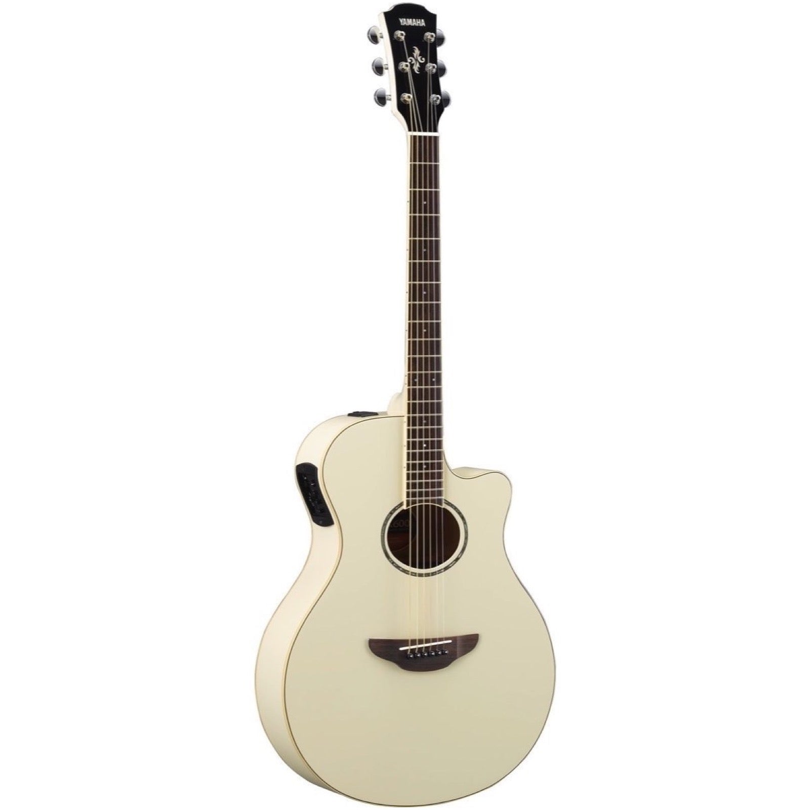 Yamaha APX-600 Acoustic-Electric Guitar, Vintage White