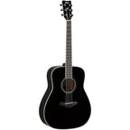 Yamaha FG-TA Dreadnought TransAcoustic Acoustic-Electric Guitar, Black