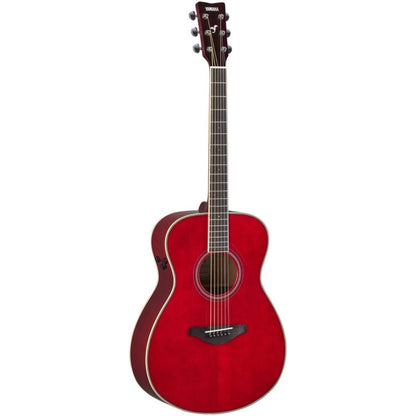 Yamaha FS-TA Concert TransAcoustic Acoustic-Electric Guitar, Ruby Red