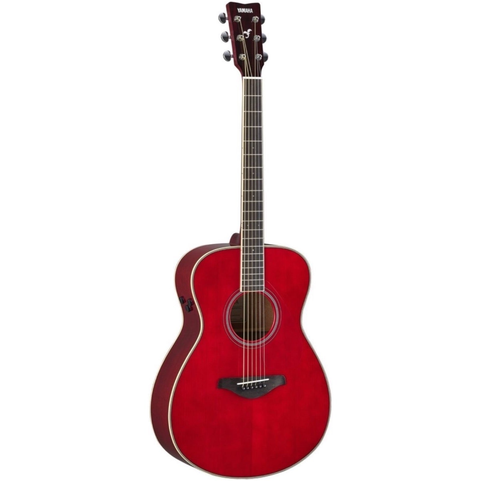 Yamaha FS-TA Concert TransAcoustic Acoustic-Electric Guitar, Ruby Red