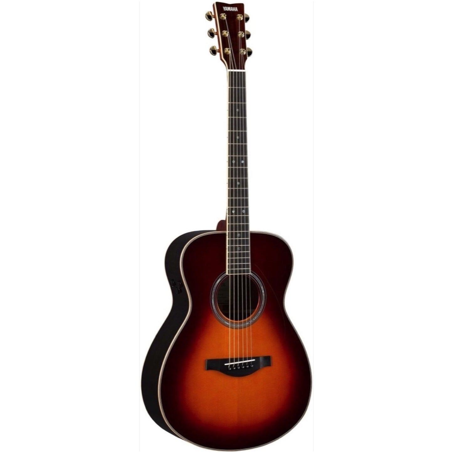 Yamaha LSTA TransAcoustic Acoustic-Electric Guitar (with Gig Bag), Brown Sunburst