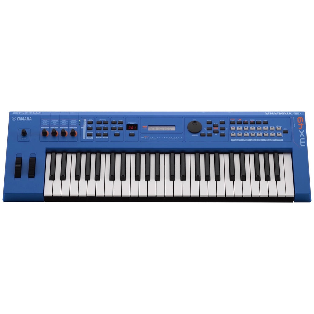 Yamaha MX49 v2 Keyboard Synthesizer, 49-Key, Blue