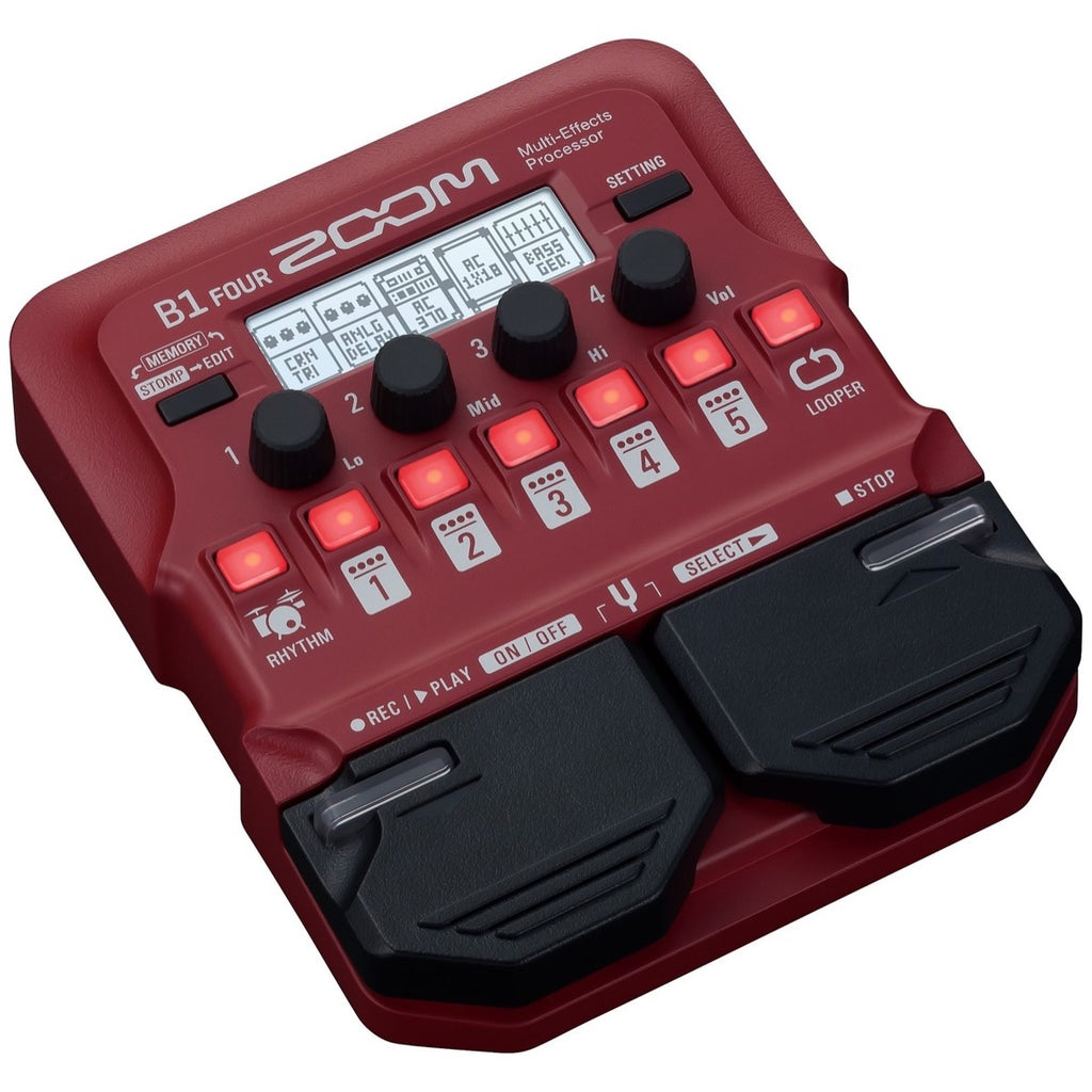 Zoom B1 FOUR Multi-Effects Bass Guitar Pedal
