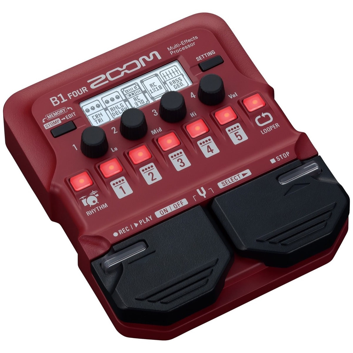 Zoom B1 FOUR Multi-Effects Bass Guitar Pedal