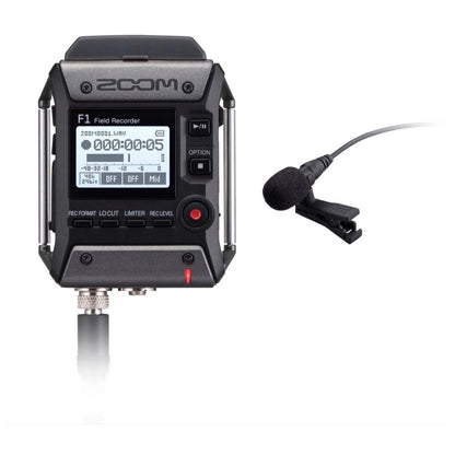 Zoom F1-LP F1 Portable Field Recorder with Lavalier Microphone
