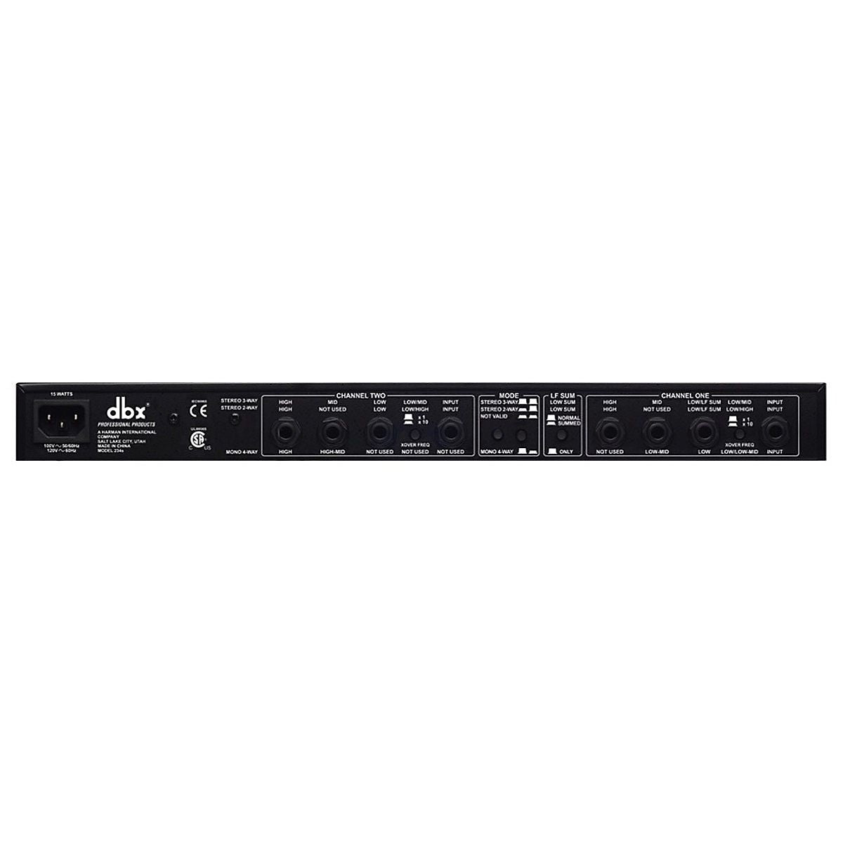 dbx 234S Crossover, Stereo 2-Way, 3-Way and Mono 4-Way
