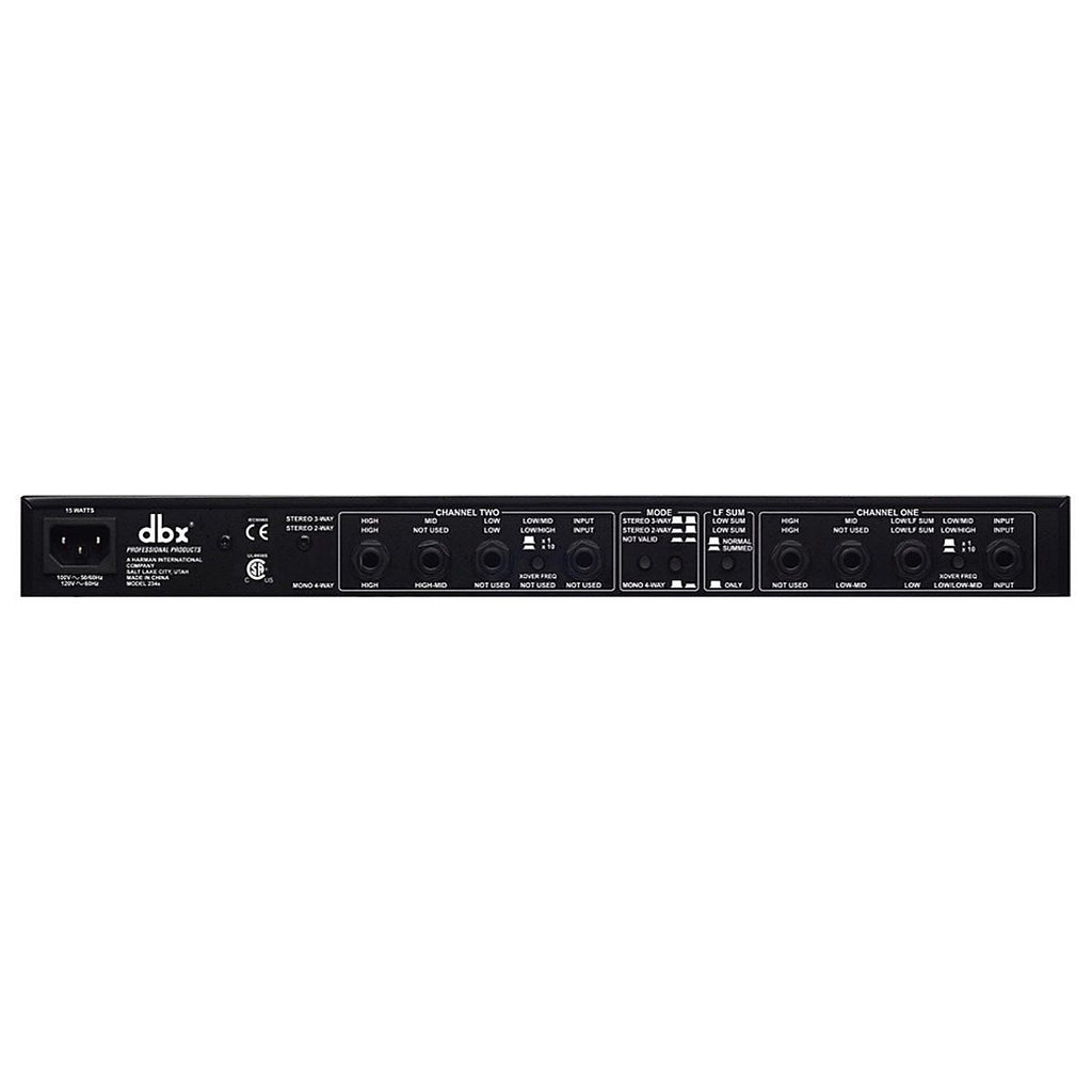 dbx 234S Crossover, Stereo 2-Way, 3-Way and Mono 4-Way