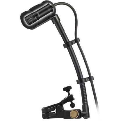 Audio-Technica ATM350UcW Cardioid Condenser Clip-on Instrument Microphone with Universal Mounting System for UniPak