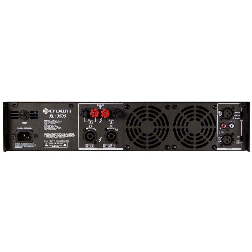 Crown XLI 3500 Power Amplifier - Back