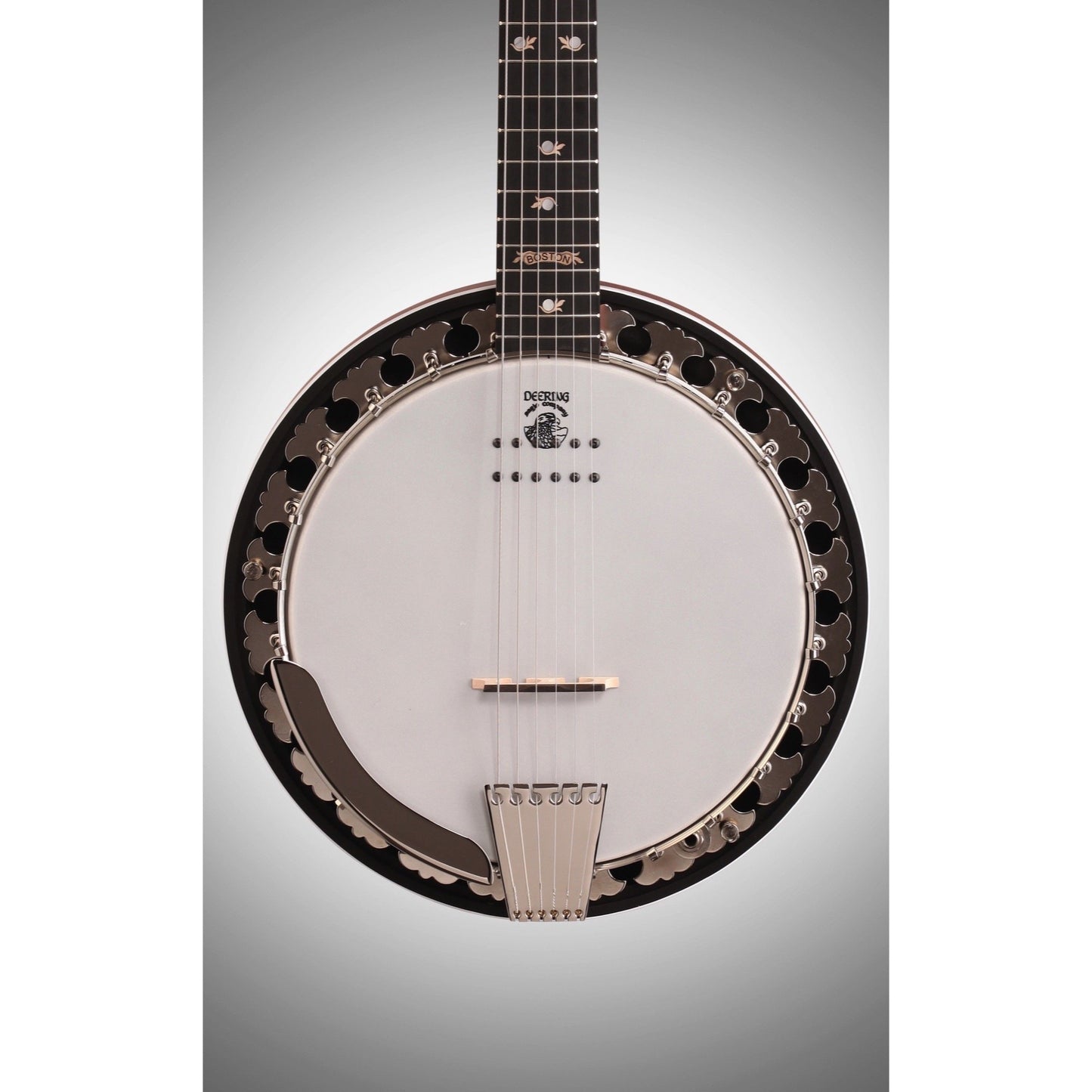 Deering Boston USA Acoustic-Electric Banjo Resonator Guitar, 6-String (with Case)