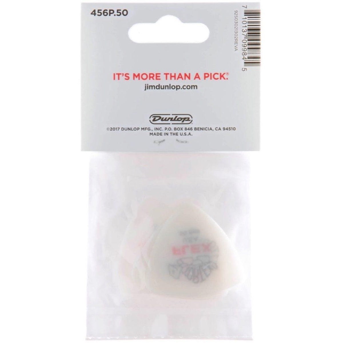 Dunlop 456 Tortex Flex Triangle Picks, 6-Pack, 0.50mm