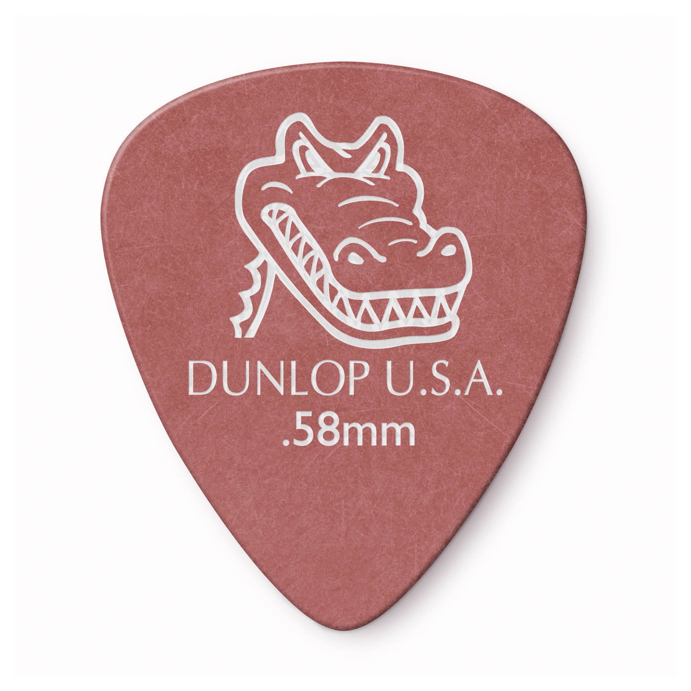 Dunlop Gator Grip Standard Picks (72-Pack), Red, .58mm